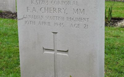 Decorated Fallen of the Okanagan – SWW – Cpl F.A. Cherry MM K57783 1st Cdn Scottish Regiment (Princess Mary’s)